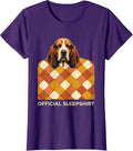 Women's Official Sleepshirt Basset Hound Funny Animal Lover Pajama T-Shirt - Purple