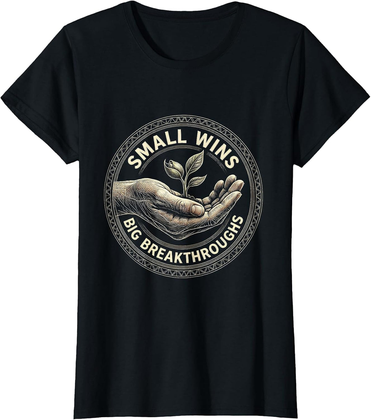 Small Wins Big Breakthroughs Occupational Therapy T-Shirt - Black