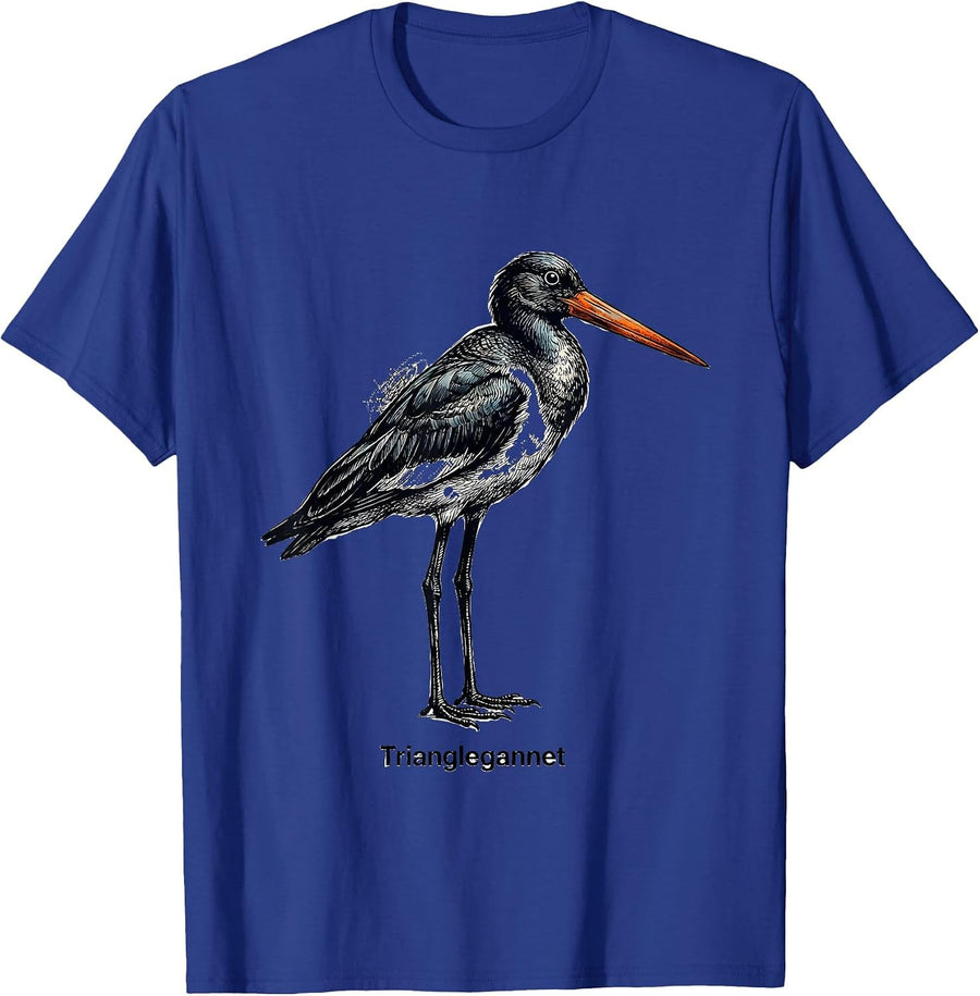 Trianglegannet Triangle Seagull Bird Pun Funny Math Teacher T-Shirt - Royal Blue