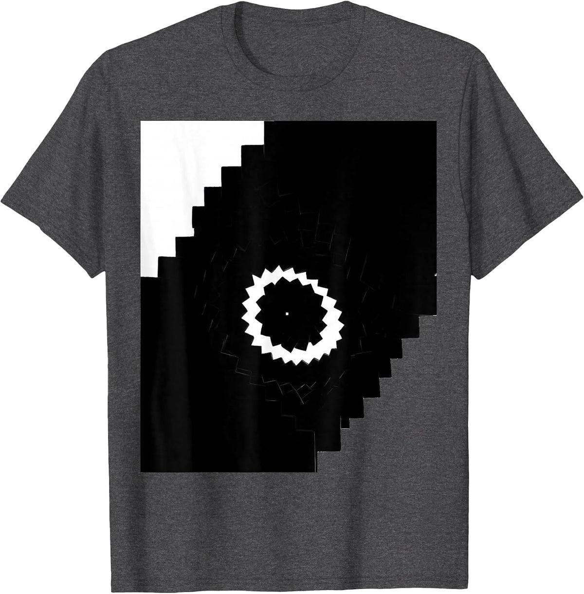 Fibonacci Spiral Golden Ratio Geometry Architecture T-Shirt - Dark Heather Grey