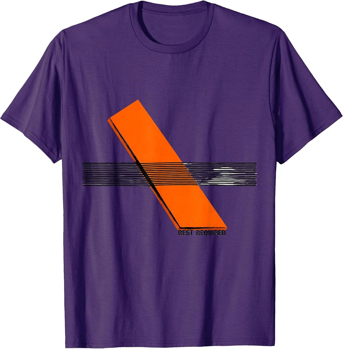 Men's Rest Required Funny Music Lover Gift Musicians Teacher Humor T-Shirt - Purple