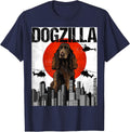Funny Vintage Japanese Dogzilla Field Spaniel T-Shirt - Navy Blue