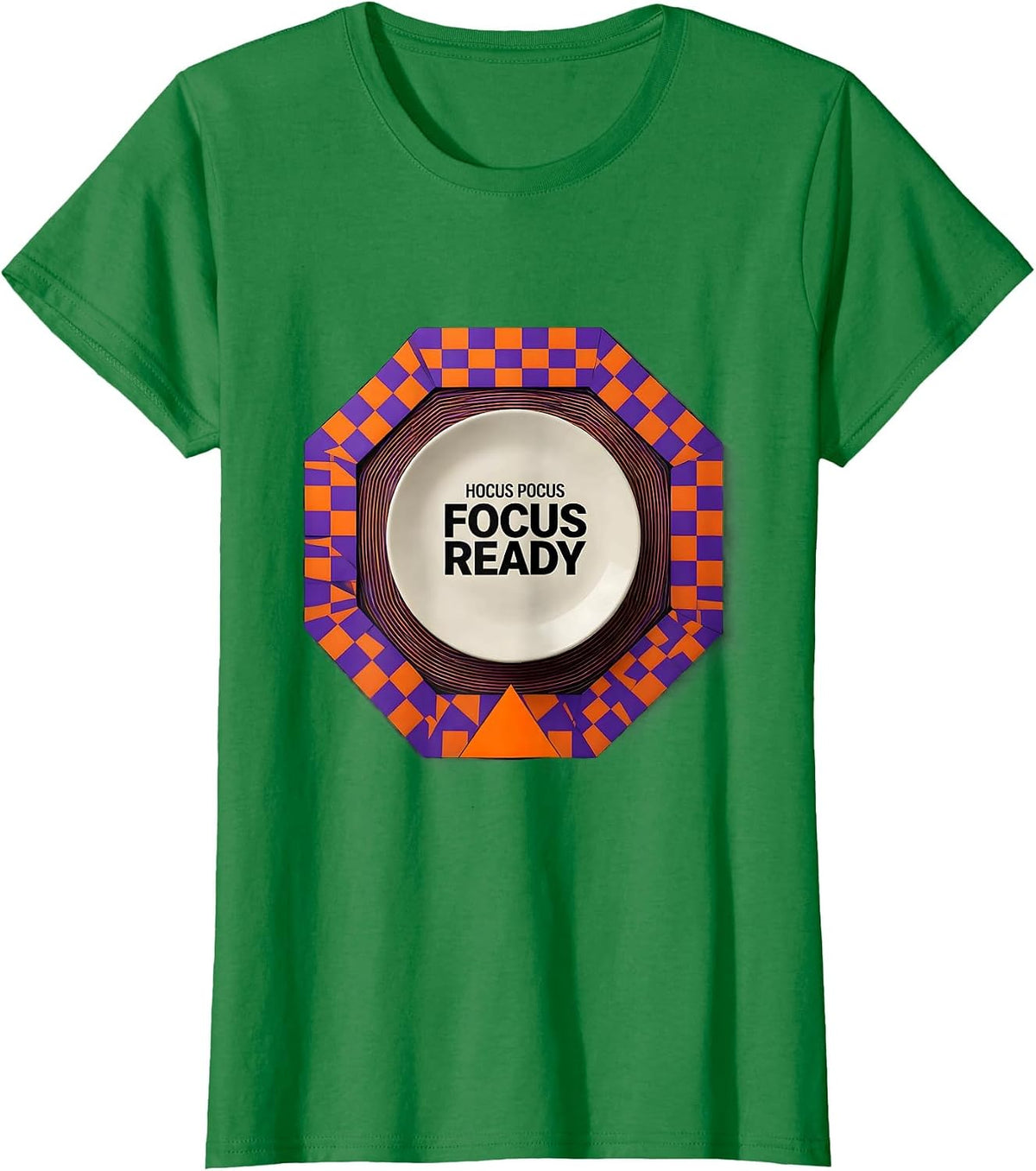 Hocus Pocus Focus Ready Funny Teacher Halloween Costume T-Shirt - Kelly Green