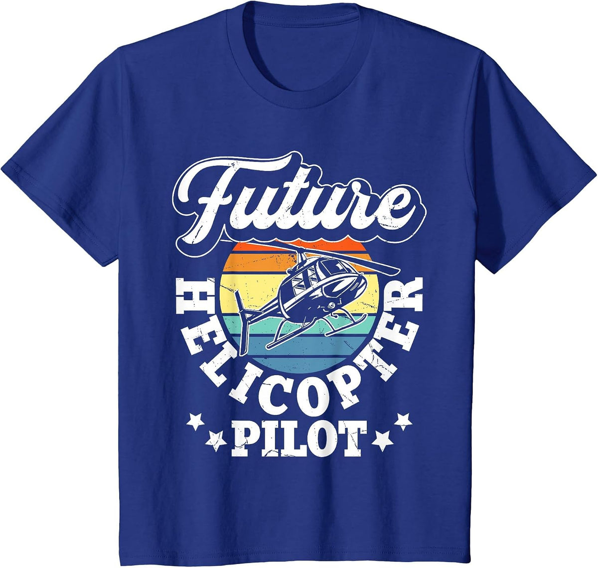 Future Helicopter Pilot T-Shirt - Royal Blue