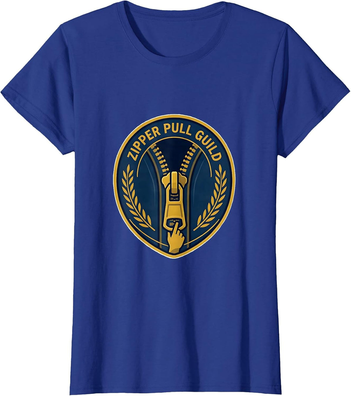 Women's Zipper Pull Guild Funny Occupational Therapy OT Month Work T-Shirt - Royal Blue