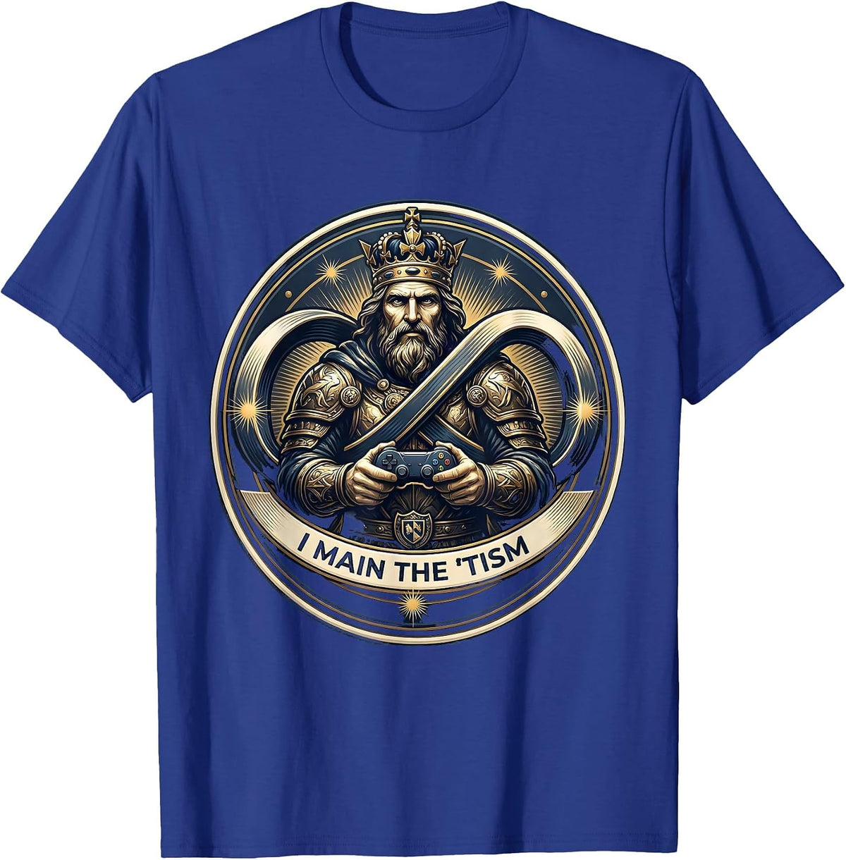 I Main The Tism Funny Neurodiversity Meme Autistic ADHD T-Shirt - Royal Blue