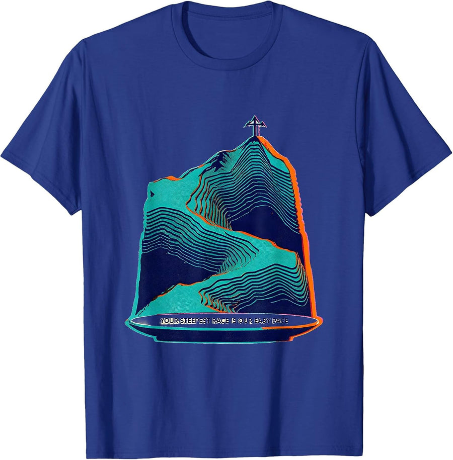 Your Steepest Race Is Our Easy Pace Funny Cross Country T-Shirt - Royal Blue