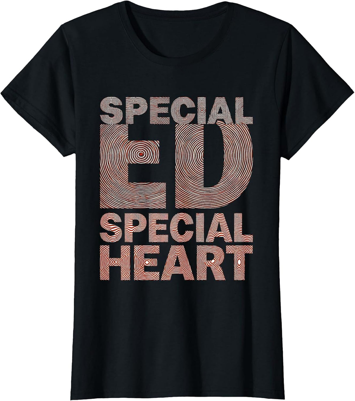 Special Ed Special Heart educator Design T-Shirt - Black