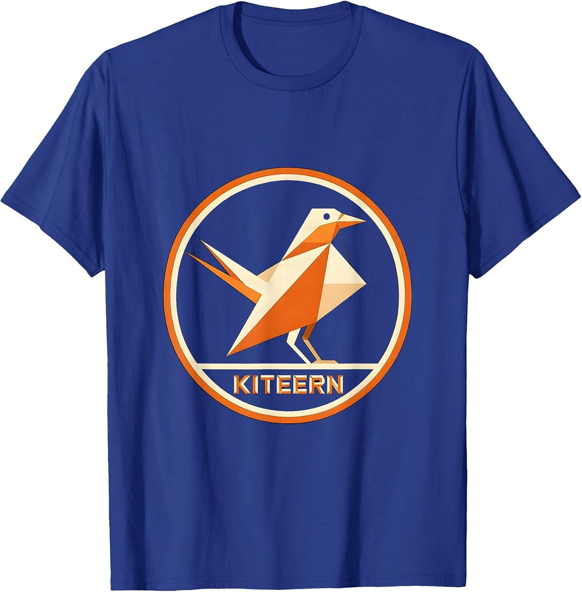 Kiteern Geometric Bird Pun Funny Math Teacher Humor T-Shirt - Royal Blue