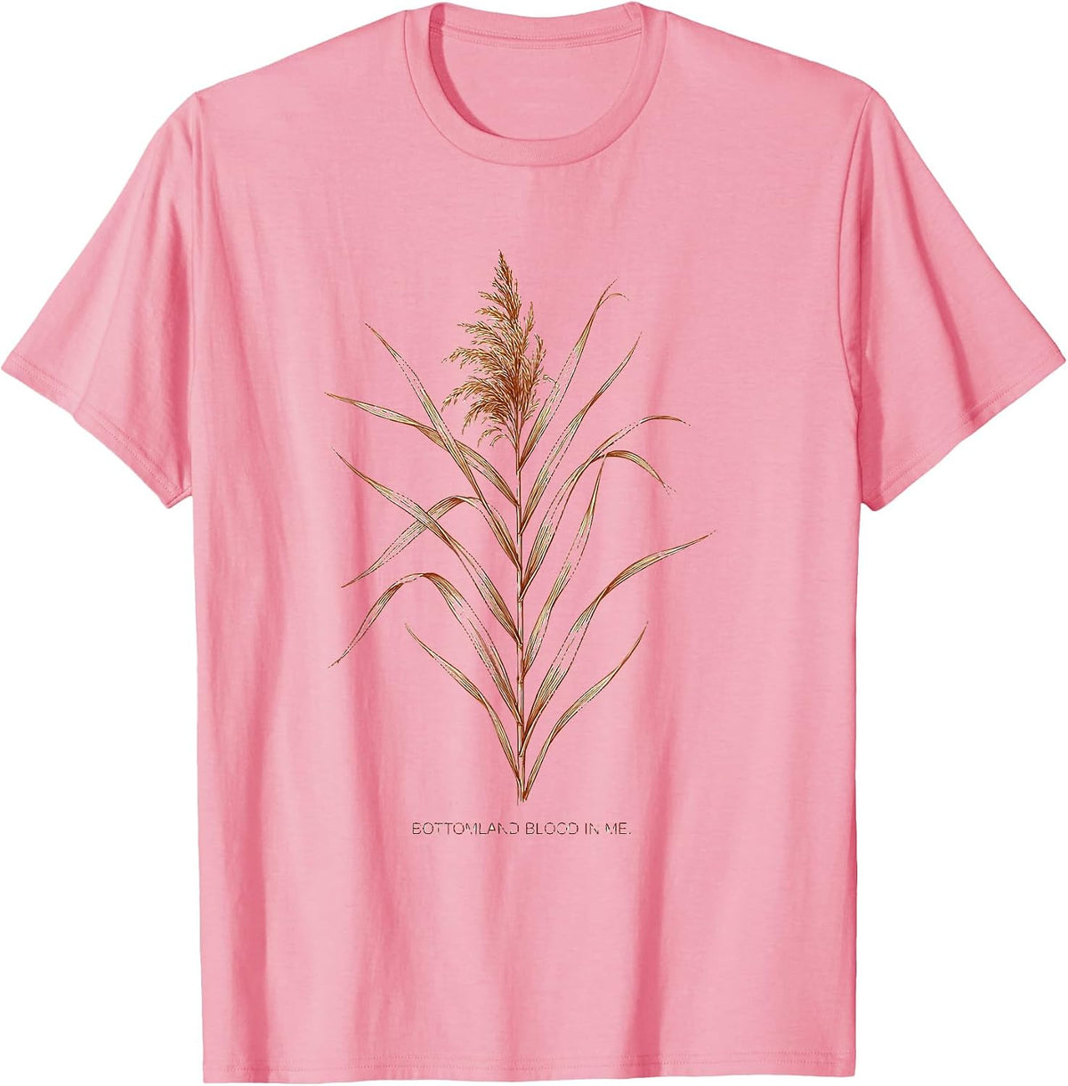 Men's Bottomland Blood In Me Camo Hunting Design T-Shirt - Pink