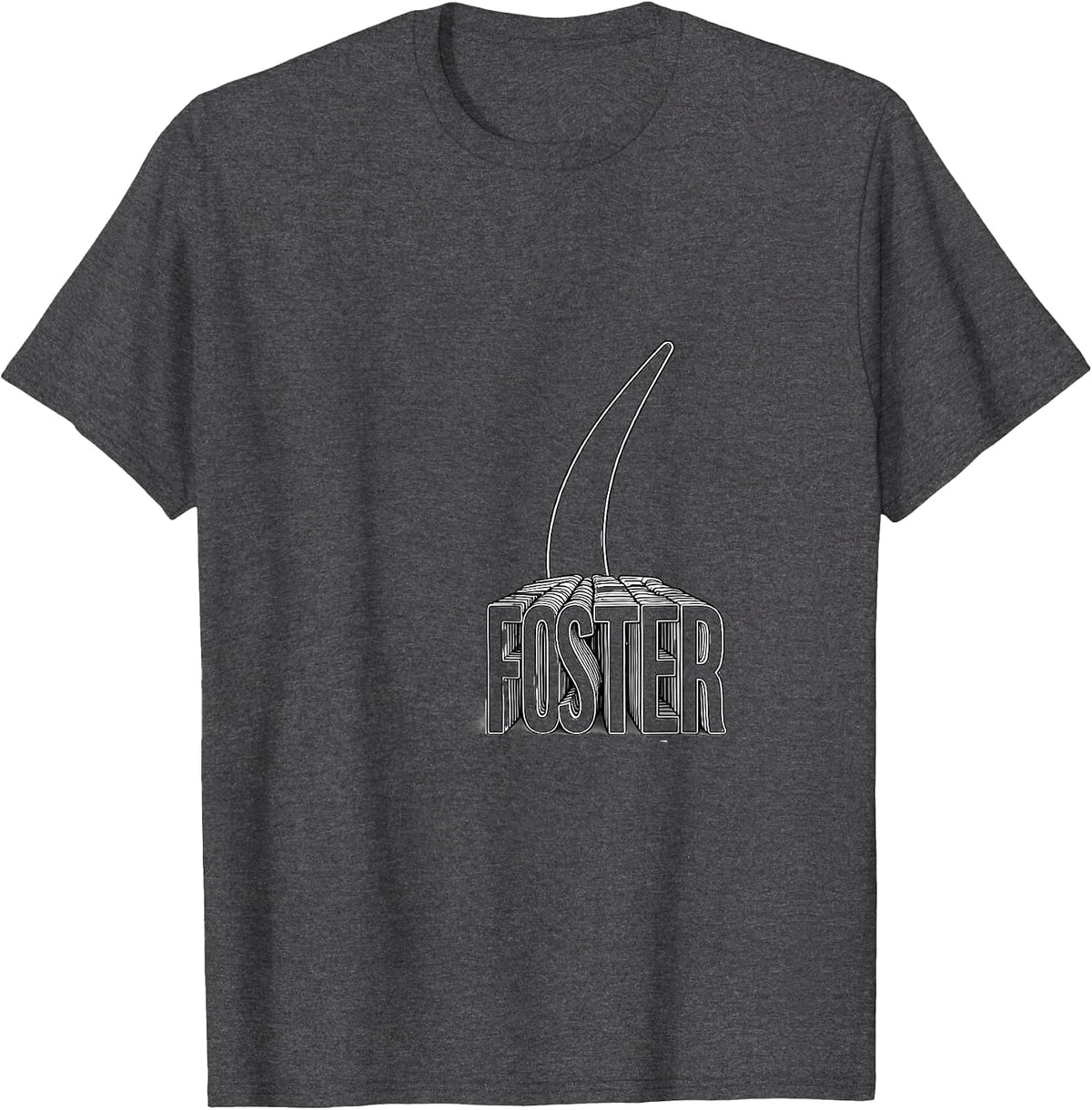 Foster Vintage Western Flag Name Gift T-Shirt - Dark Heather Grey