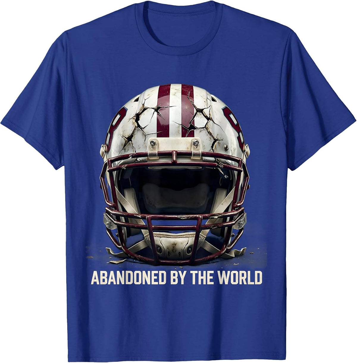 Men's Forsaken Abandoned by the World Dark Design T-Shirt - Royal Blue