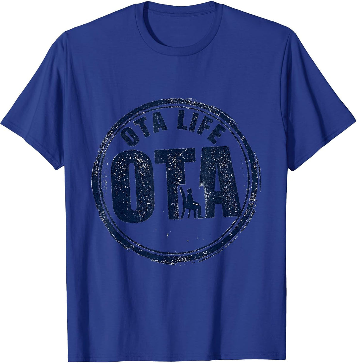 OTA Life Retro Occupational Therapy OTA COTA OT Month T-Shirt - Royal Blue