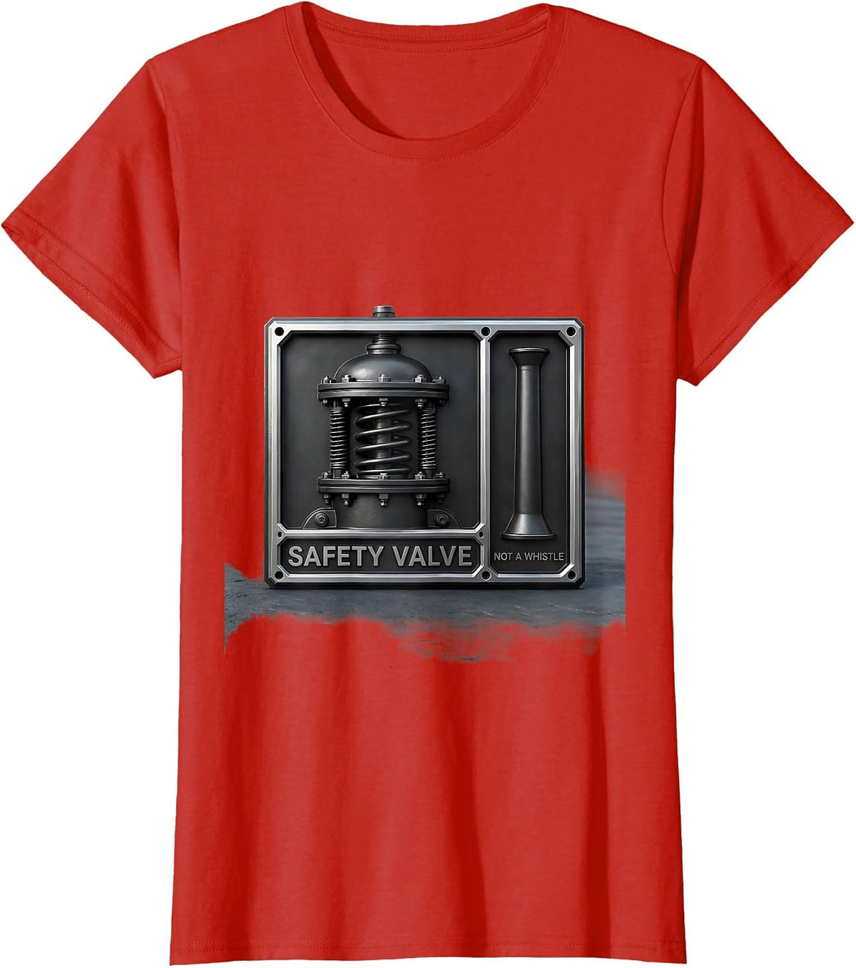 It's A Safety Valve, Not A Whistle Funny Train Enthusiast T-Shirt - Red