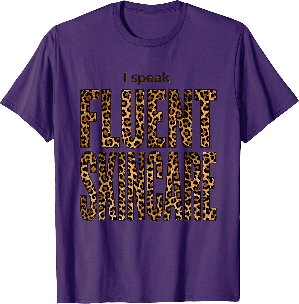 I Speak Fluent Skincare K-Beauty Design T-Shirt - Purple