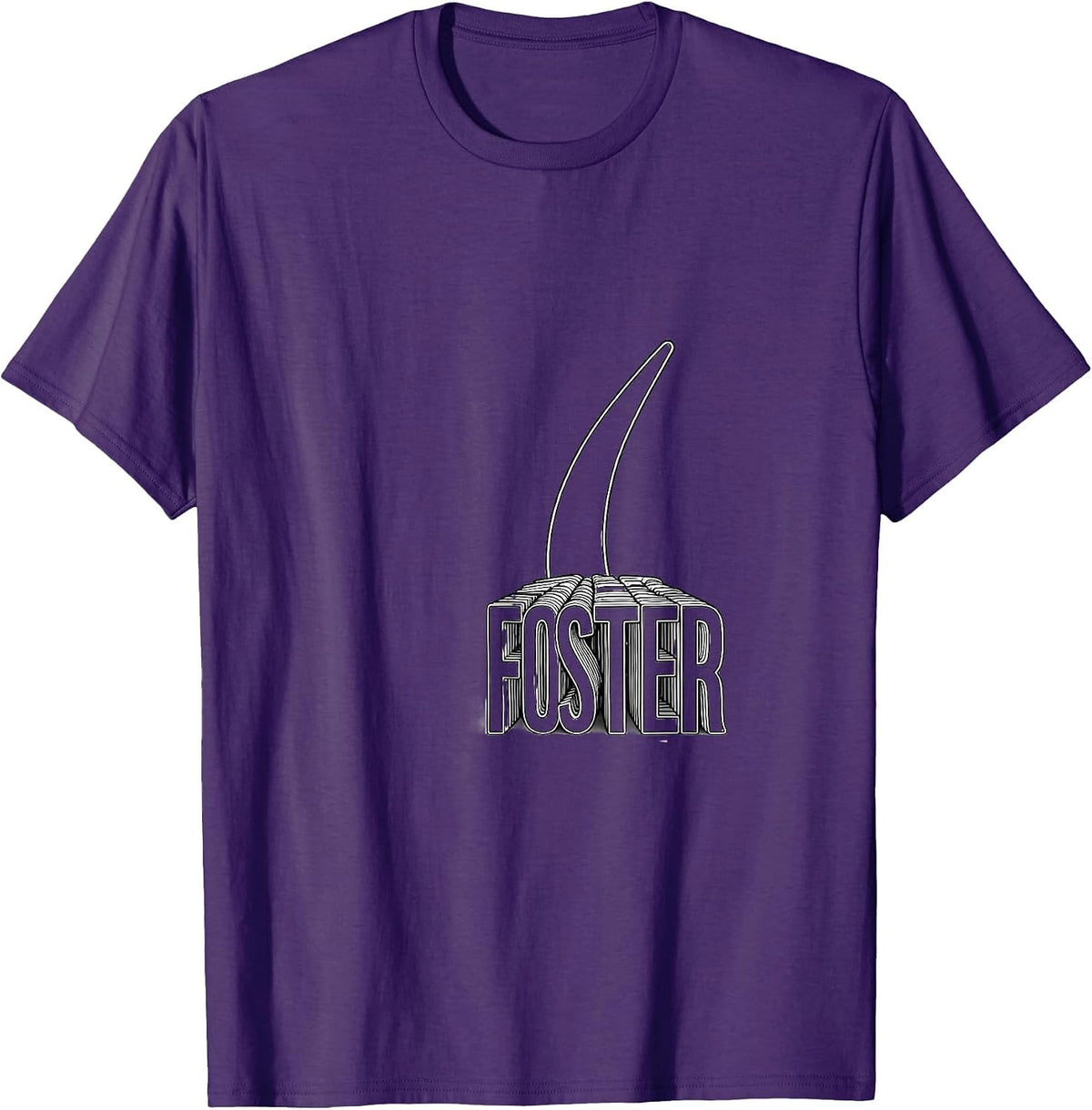 Foster Vintage Western Flag Name Gift T-Shirt - Purple