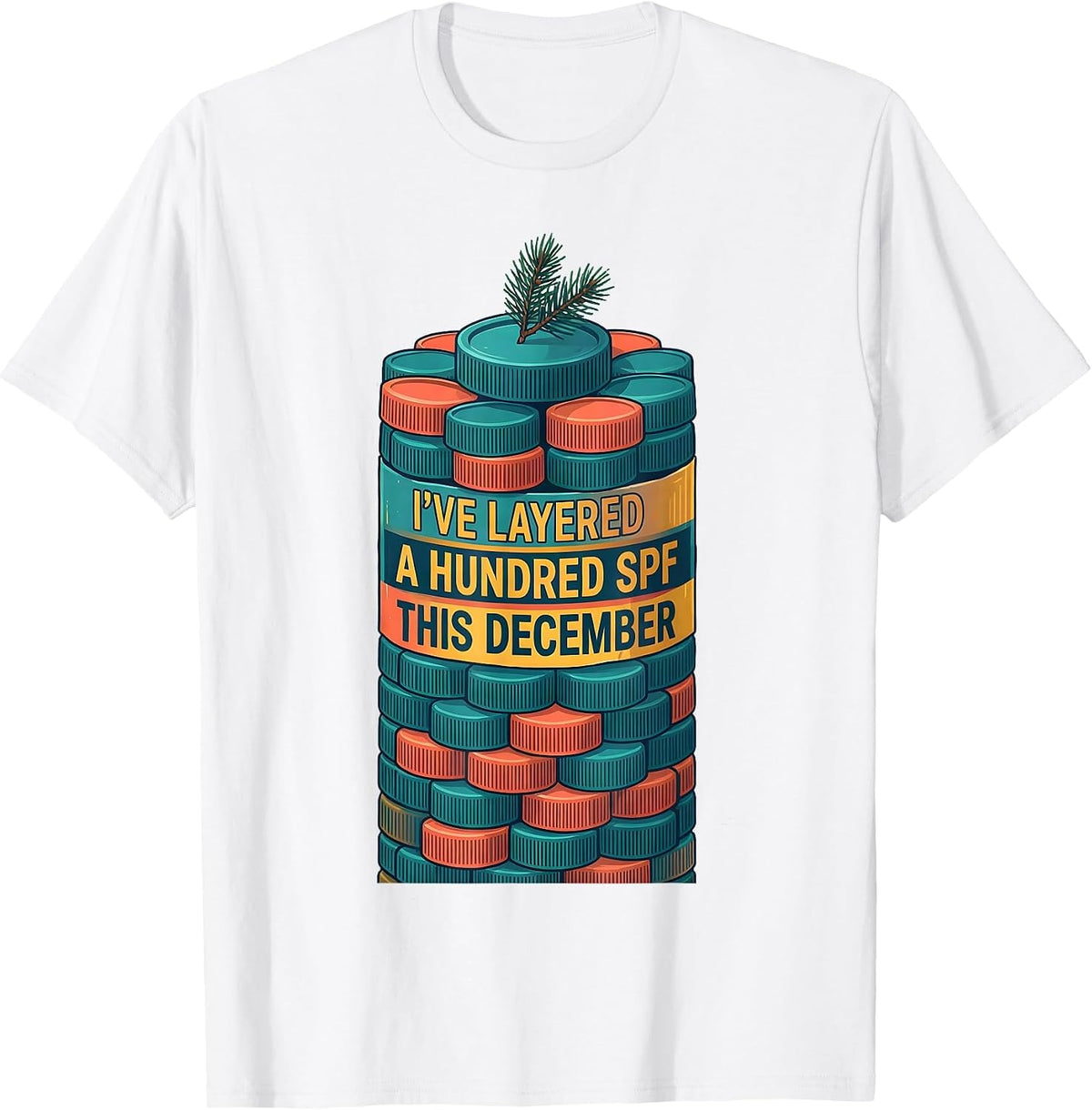 Men's I've Layered A Hundred SPF This December Esthetician T-Shirt - White