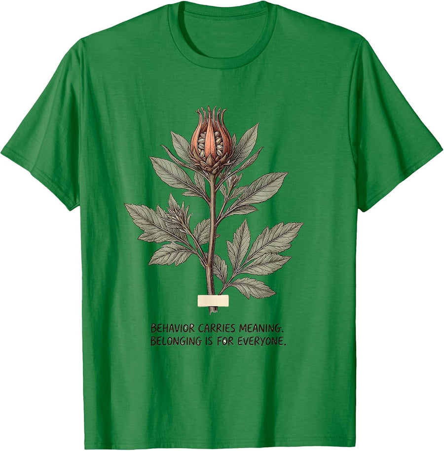 Men's Behavior Carries Meaning Special Education T-Shirt - Kelly Green