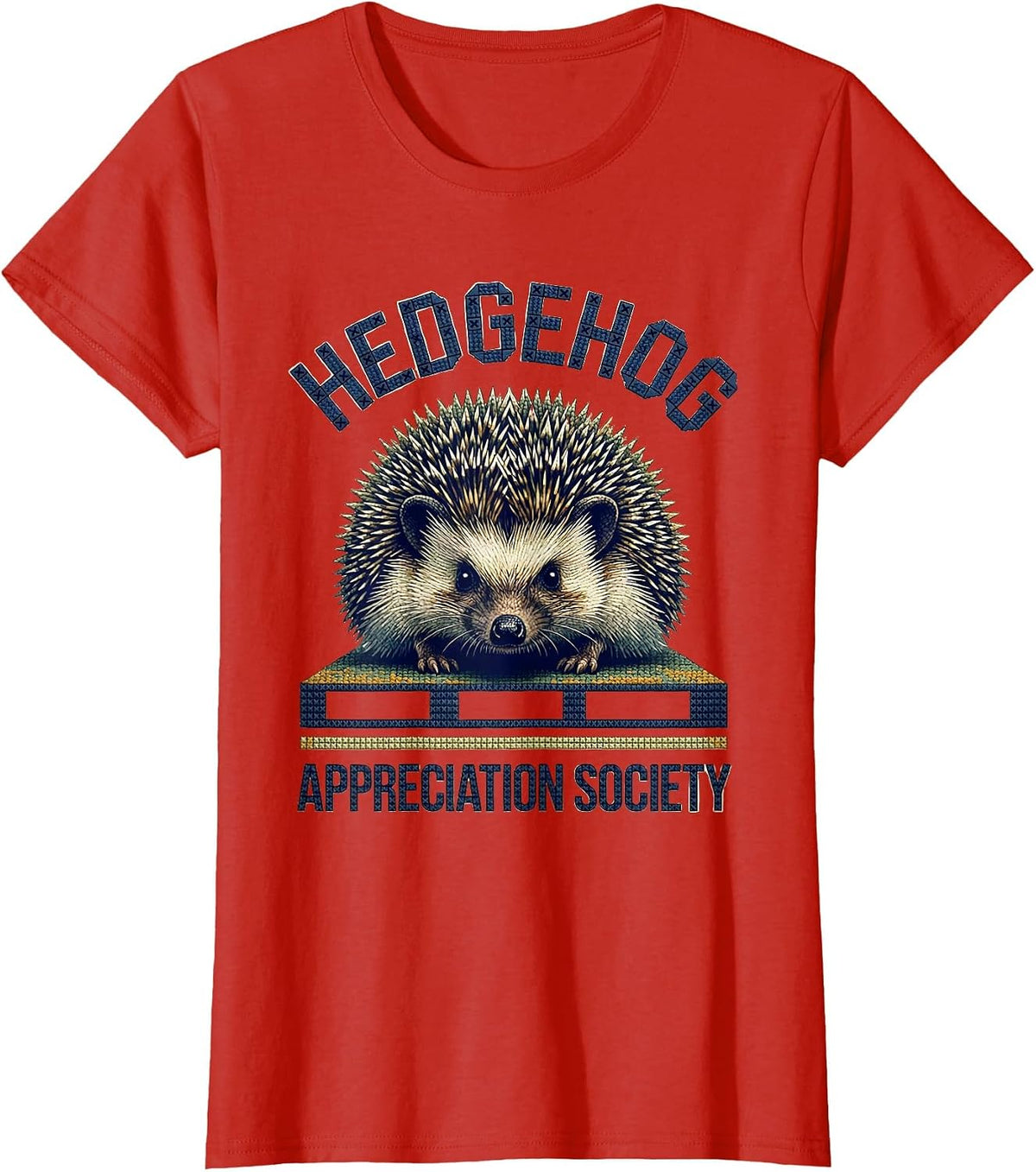 Women's Hedgehog Appreciation Society Cute Hedgehog Lover Gift for T-Shirt - Red