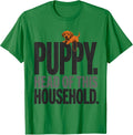 Men's Puppy Head Of This Household Funny Dog Lover Gift Women T-Shirt - Kelly Green