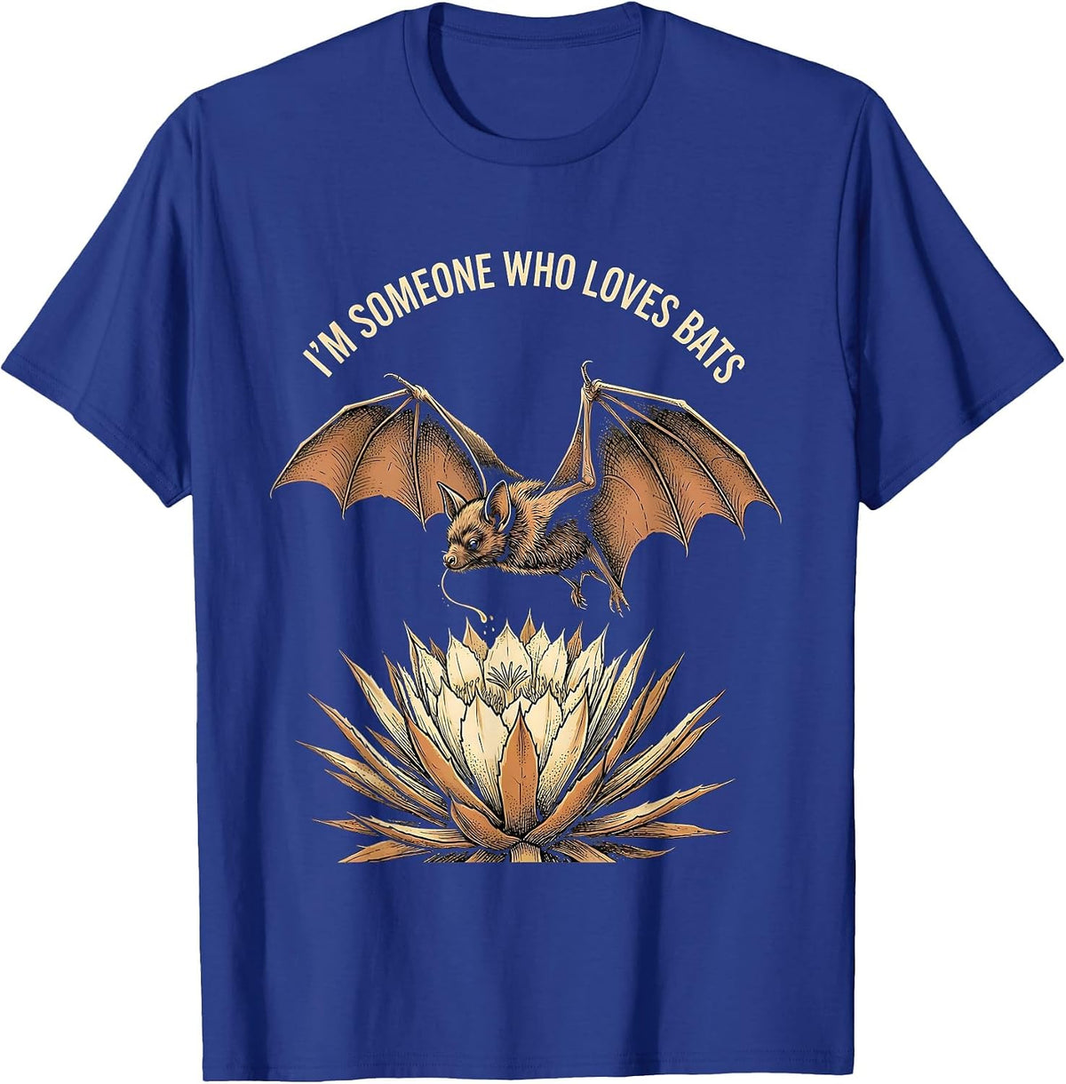 Men's I'm Someone Who Loves Bats Funny Bat Lover Wildlife T-Shirt - Royal Blue