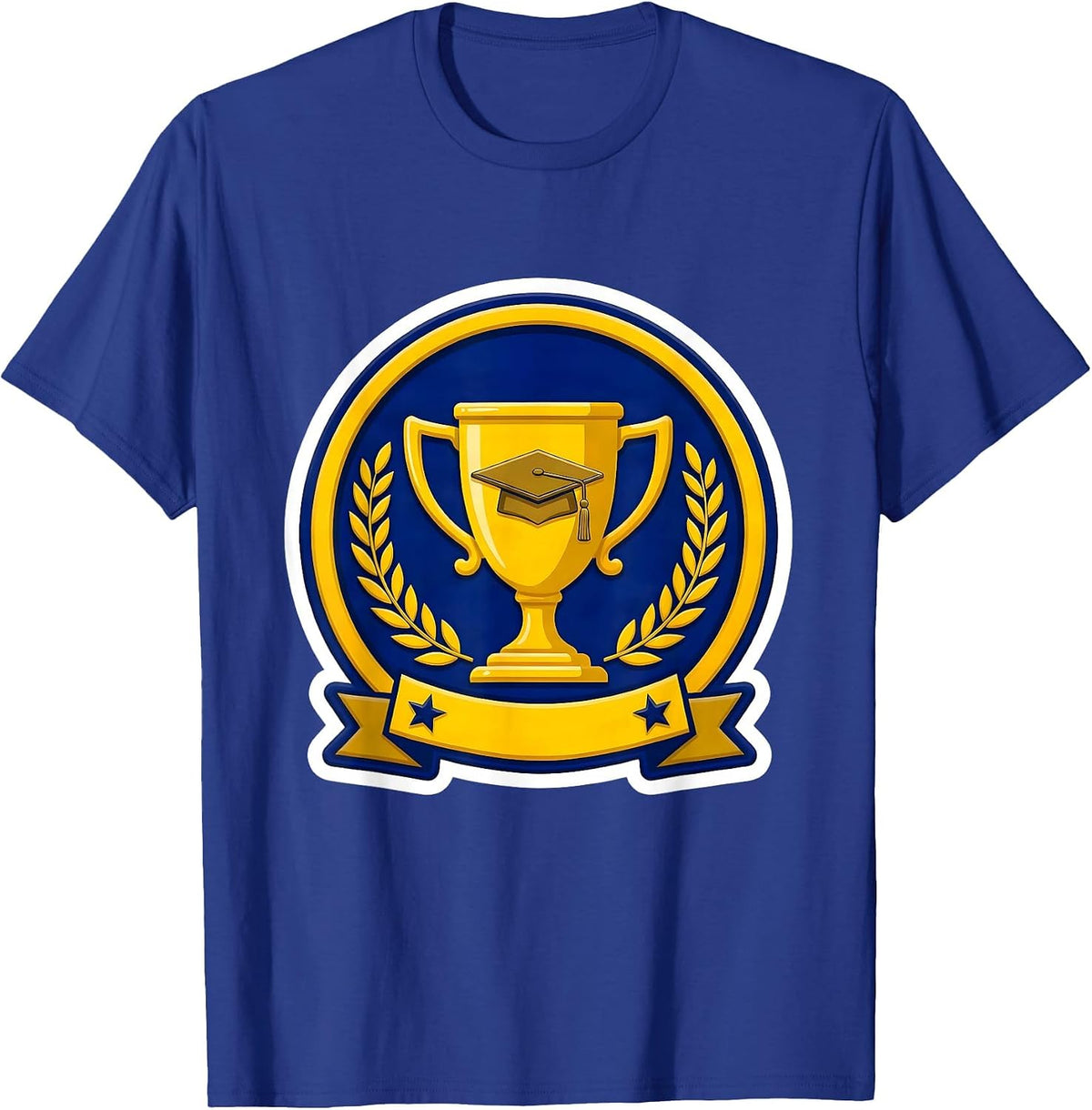 Sped Teacher Trophy Graduation Cap Gift T-Shirt - Royal Blue