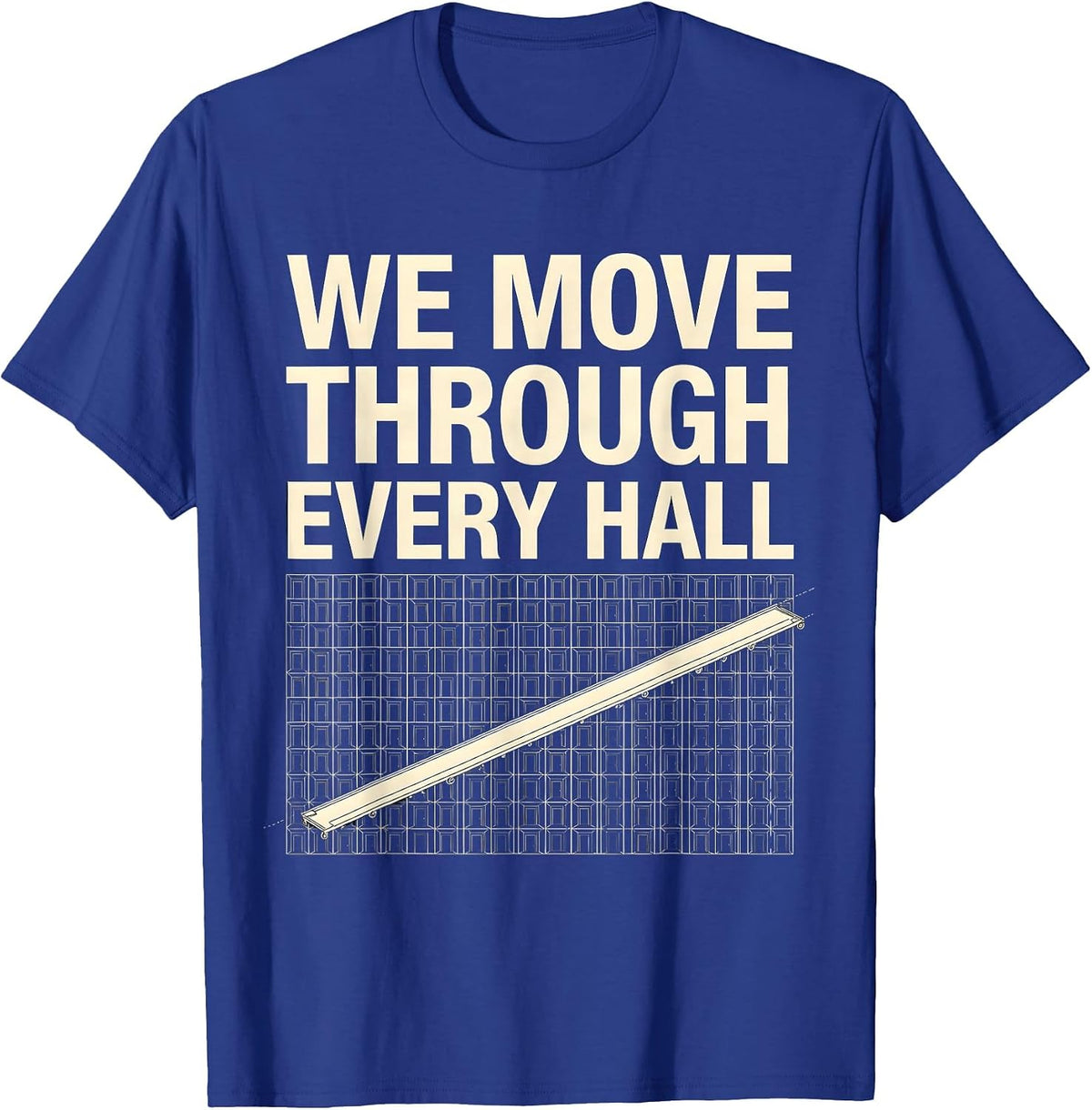 Men's We Move Through Every Hall Specials Squad Teacher Team Pride T-Shirt - Royal Blue