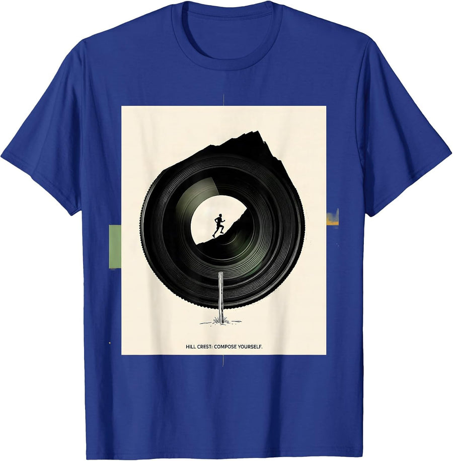 Hill Crest: Compose Yourself Funny Cross Country Running T-Shirt - Royal Blue