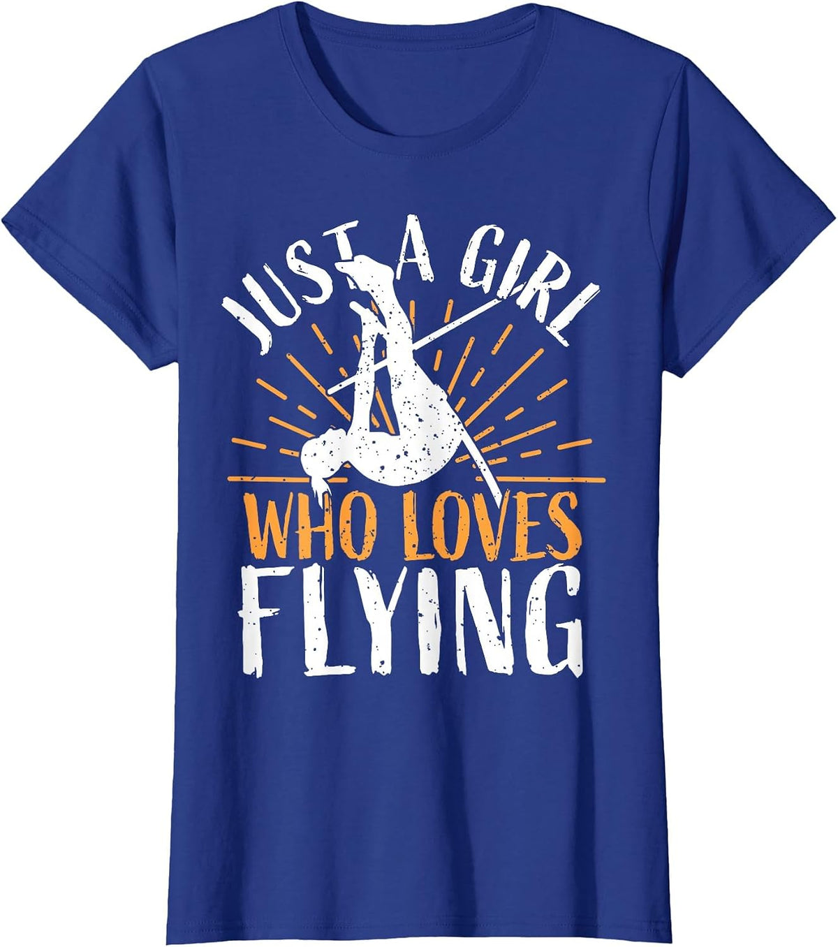Girl Pole Vault - Woman Pole Vaulting T-Shirt - Royal Blue