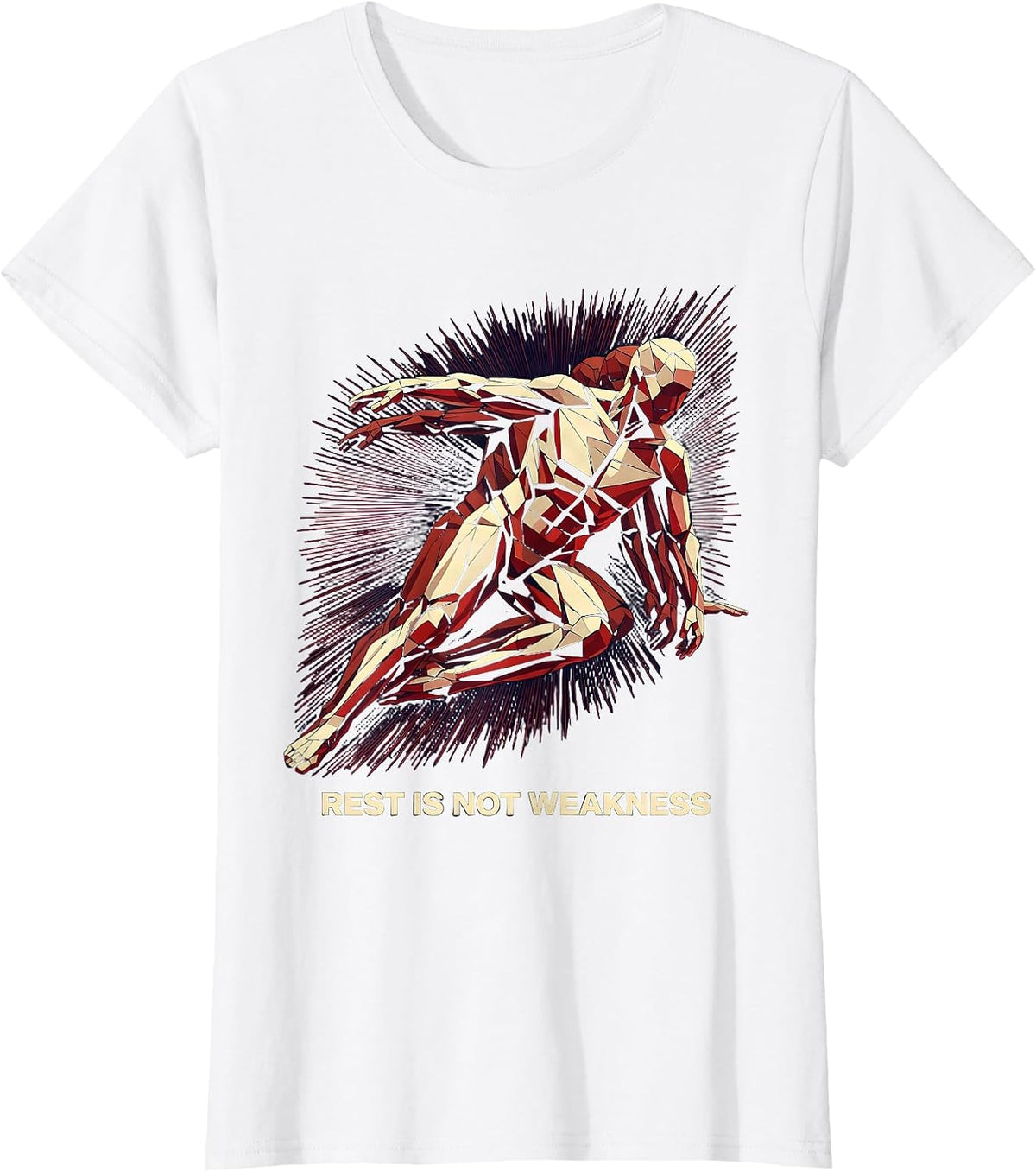 Rest Is Not Weakness Mental Health Matters Design T-Shirt - White