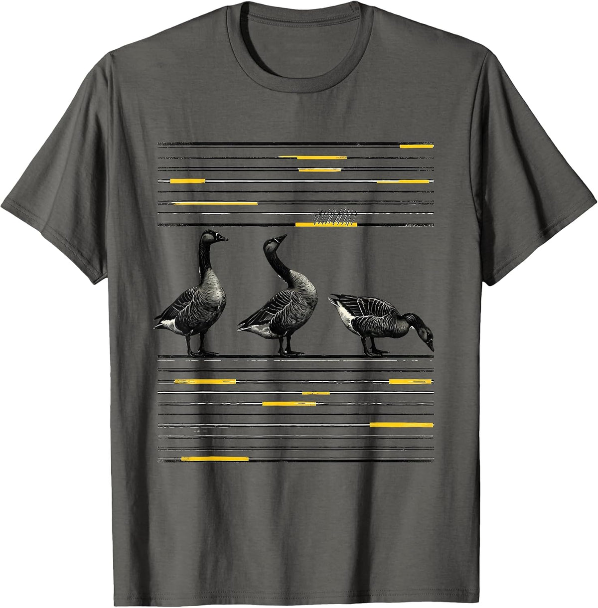 Silly Goose Meme Funny Animal Lover Humor T-Shirt - Asphalt Grey