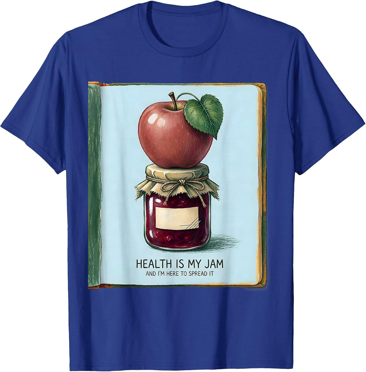 Men's Health Is My Jam And I'm Here To Spread It Teacher T-Shirt - Royal Blue