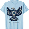 Men's Land of the Dreamers USA Patriotic Design T-Shirt - Baby Blue