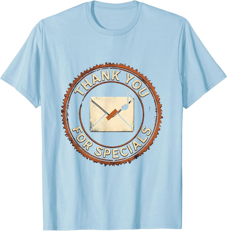 Men's Thank You For Specials Retro Specials Squad Teacher Team T-Shirt - Baby Blue
