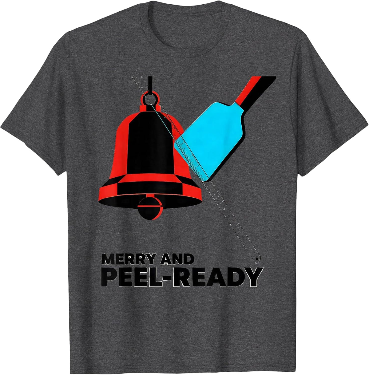 Merry And Peel-Ready New Wave Esthetician Dermatology T-Shirt - Dark Heather Grey