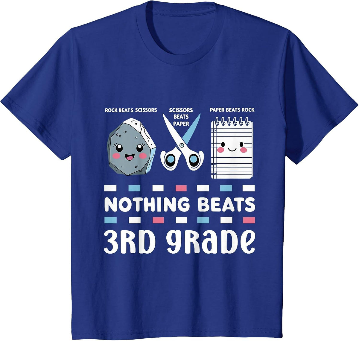 Nothing Beats 3rd Grade Funny Back to School Teachers Kids T-Shirt - Royal Blue
