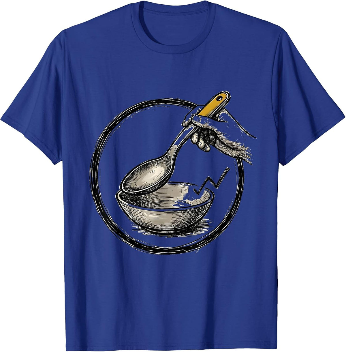 Adaptive Spoon Occupational Therapy Progress Humor T-Shirt - Royal Blue