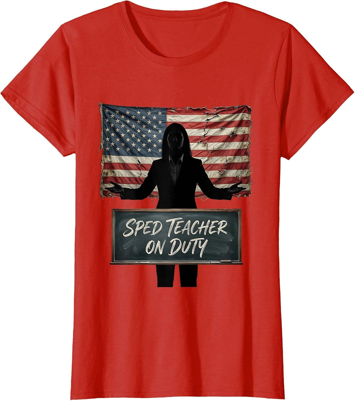 Sped Teacher On Duty Special Education Design T-Shirt - Red