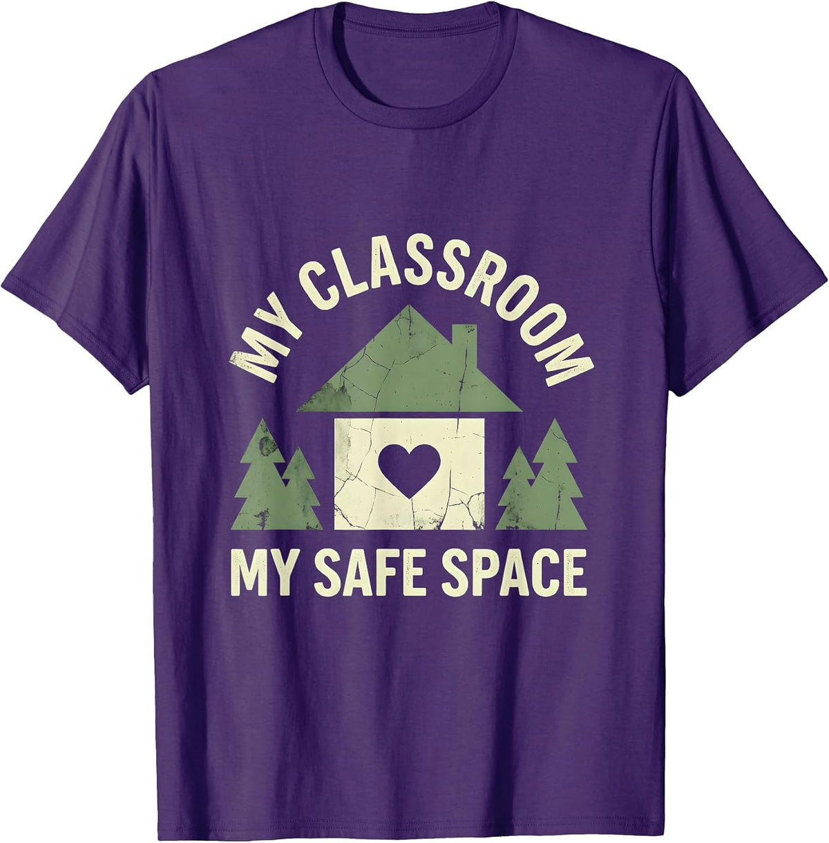 My Classroom My Safe Space SPED Teacher Design T-Shirt - Purple
