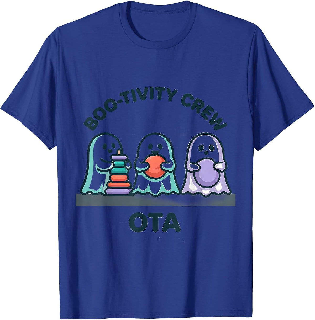 Boo-tivity Crew OTA Funny Occupational Therapy Halloween T-Shirt - Royal Blue