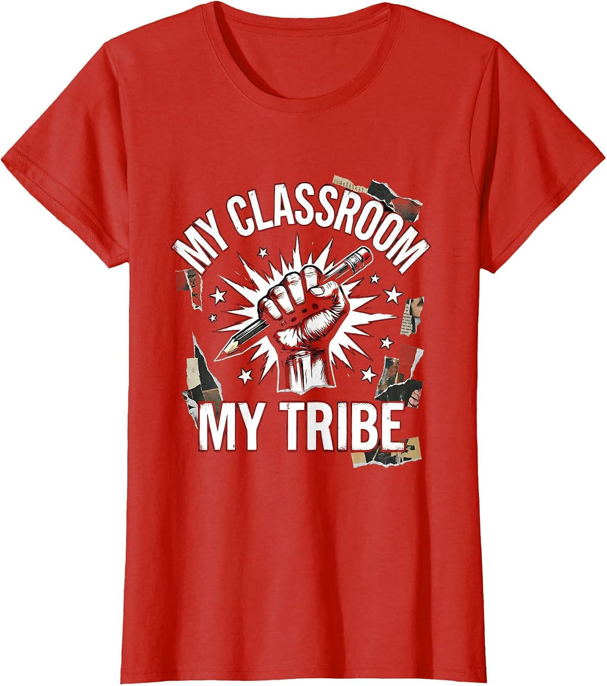 My Classroom My Tribe SPED Teacher Design T-Shirt - Red