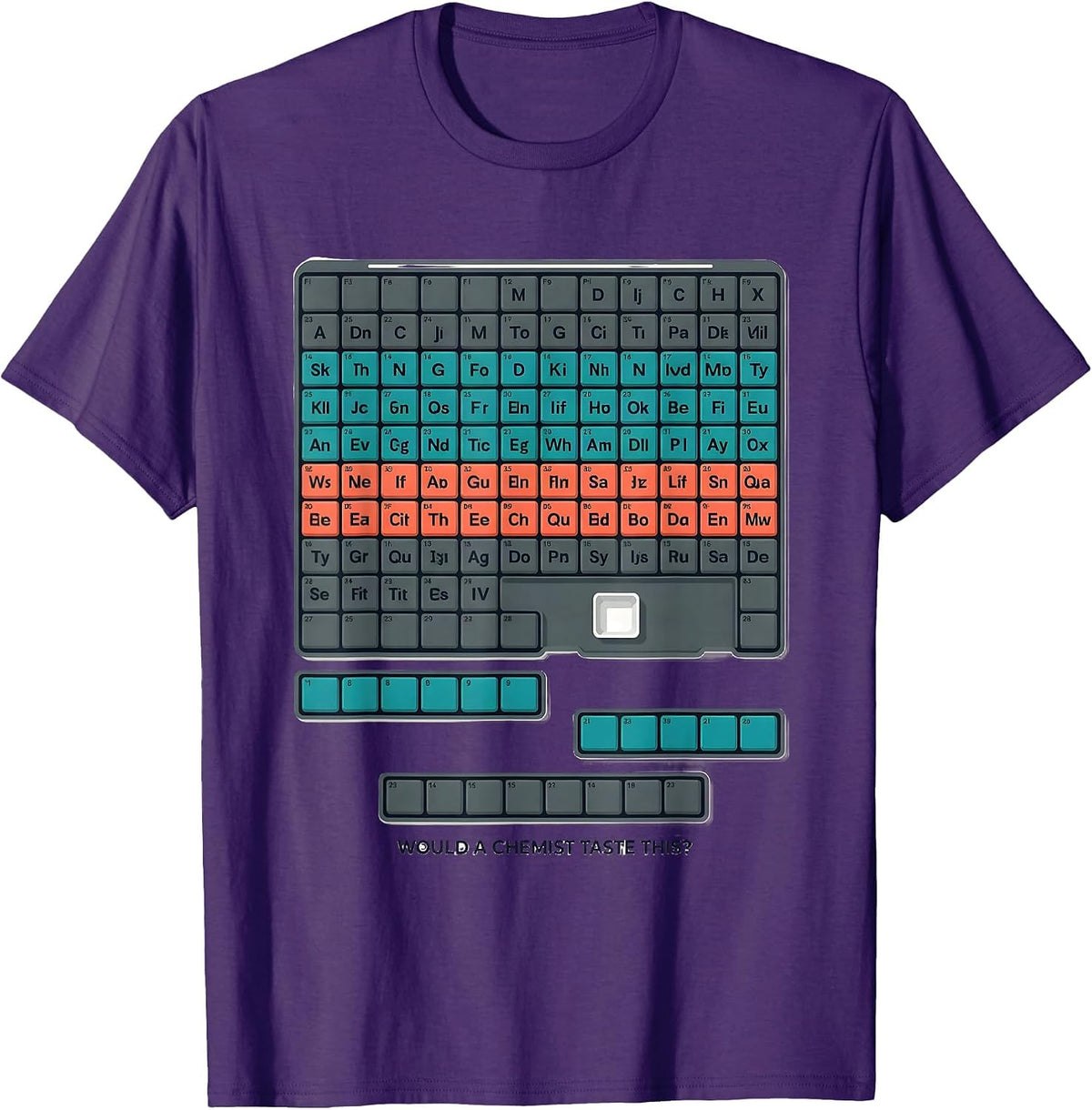 Would A Chemist Taste This Funny Periodic Table Chemistry T-Shirt - Purple
