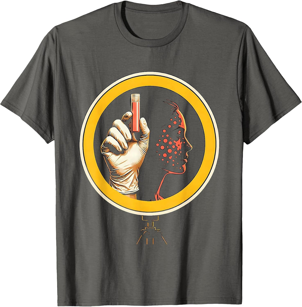 Esthetician Hand SPF Tube Skincare Professional Humor T-Shirt - Asphalt Grey