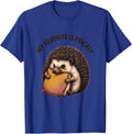 My Favorite Is Prickly Storybook Hedgehog Lover Whimsical T-Shirt - Royal Blue