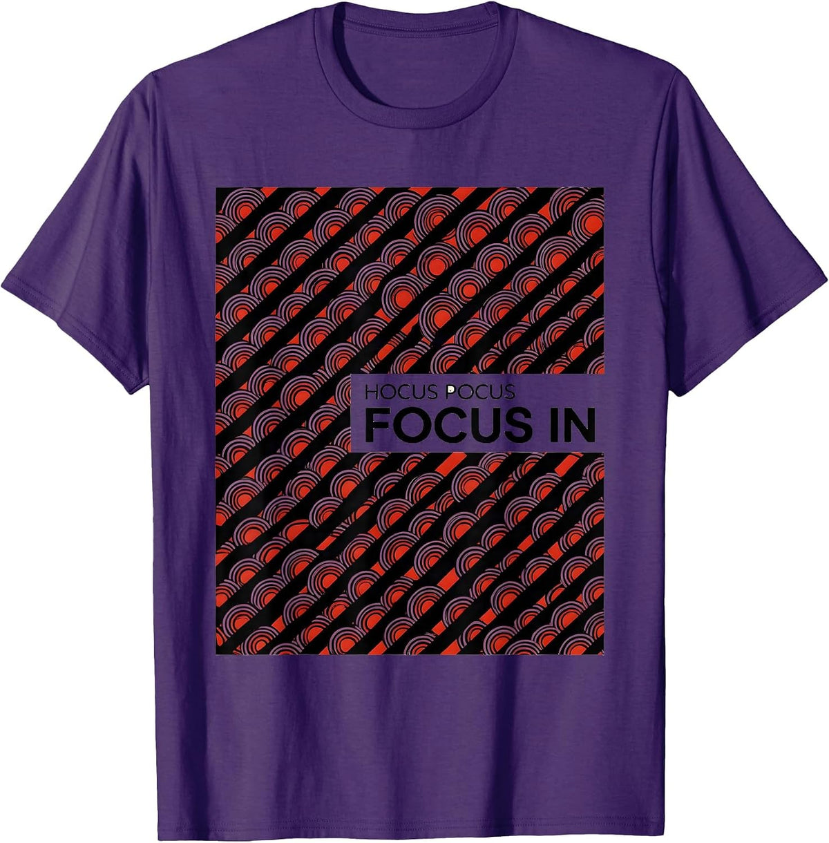 Men's Hocus Pocus Focus In Funny Halloween Teacher Costume T-Shirt - Purple