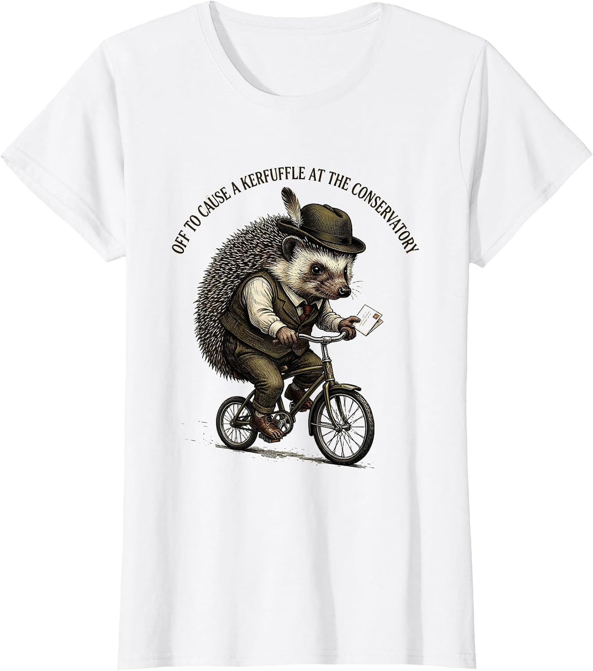 Off To Cause A Kerfuffle At The Conservatory Funny T-Shirt - White