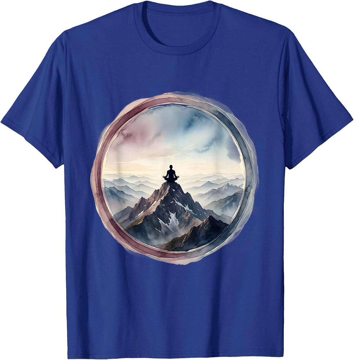 Men's Mental Health Matters Mountain Summit Illustration T-Shirt - Royal Blue