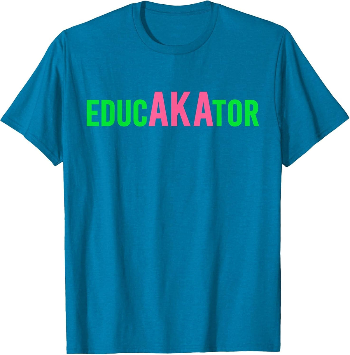 Aka Educator Funny Educators & Teacher Crew School Squad T-Shirt - Sapphire Blue