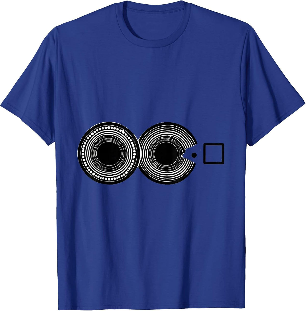 Men's Atomic Orbitals Silhouettes Nerdy Science Humor T-Shirt - Royal Blue