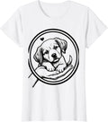 Women's Puppy Nuzzle Hand Cute Shiba Inu Dog Lover Gift T-Shirt - White